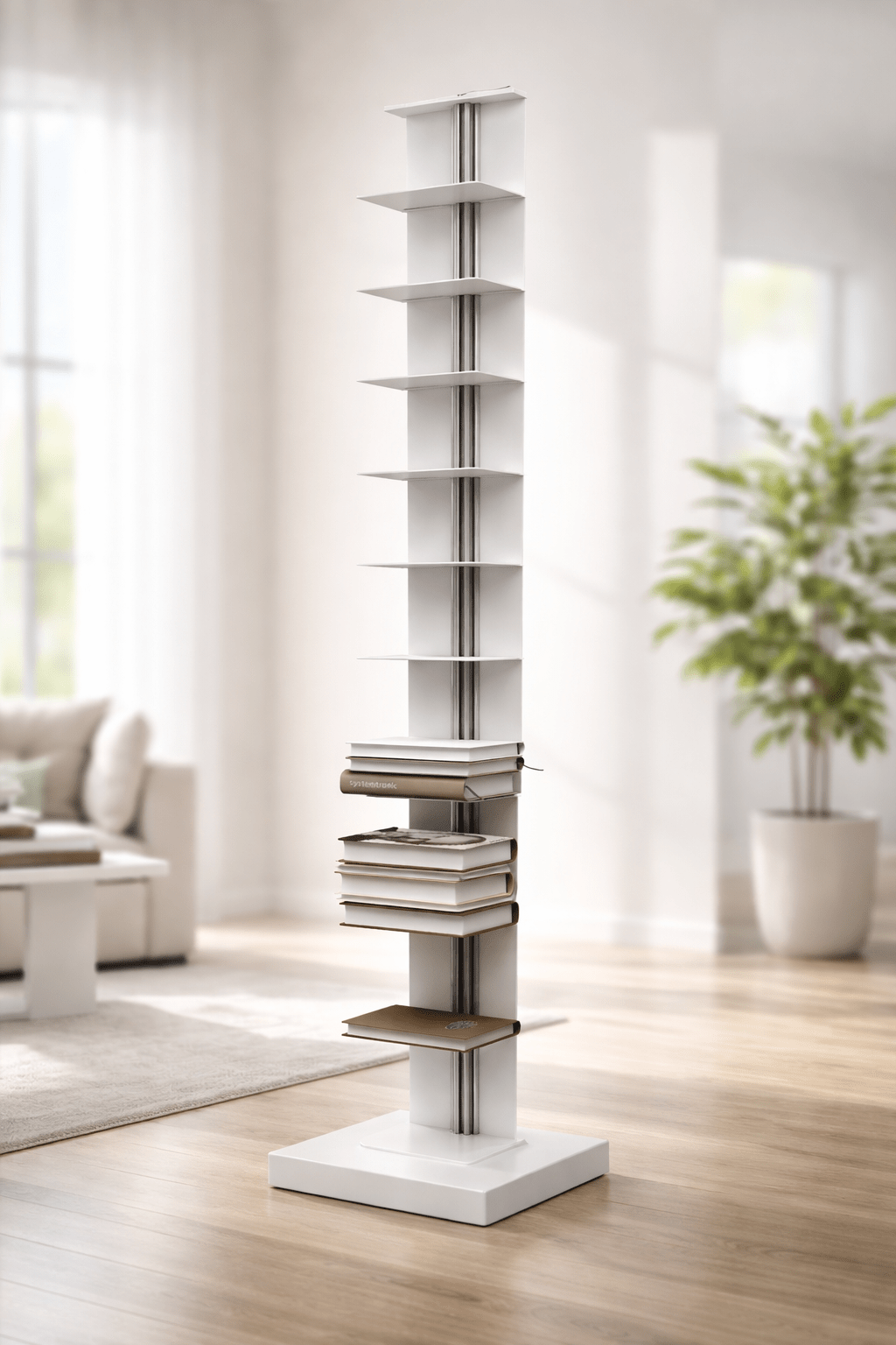 Magnuson Floor Standing Single - Sided Bookshelf - 10 Shelves (MAG - USIO - FS) - SchoolOutlet