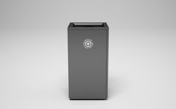 Magnuson VA1809L Valuta 20-Gallon Steel Waste Receptacle with Internal Rigid Liner and Integrated Bag Arms (MAG-VA1809L)