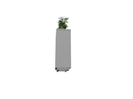 Magnuson VA1809L - JR - P Junior Height Rectangular Painted Steel Indoor Planter with Internal Rigid Liner and Adjustable Glides (MAG - VA1809L - JR - P - XXX) - SchoolOutlet