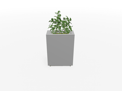 Magnuson Junior Height Rectangular Painted Steel Indoor Planter with Internal Rigid Liner and Adjustable Glides (MAG-VA1809L-JR-P-XXX)
