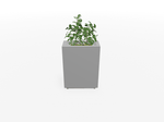 Magnuson VA1809L - JR - P Junior Height Rectangular Painted Steel Indoor Planter with Internal Rigid Liner and Adjustable Glides (MAG - VA1809L - JR - P - XXX) - SchoolOutlet