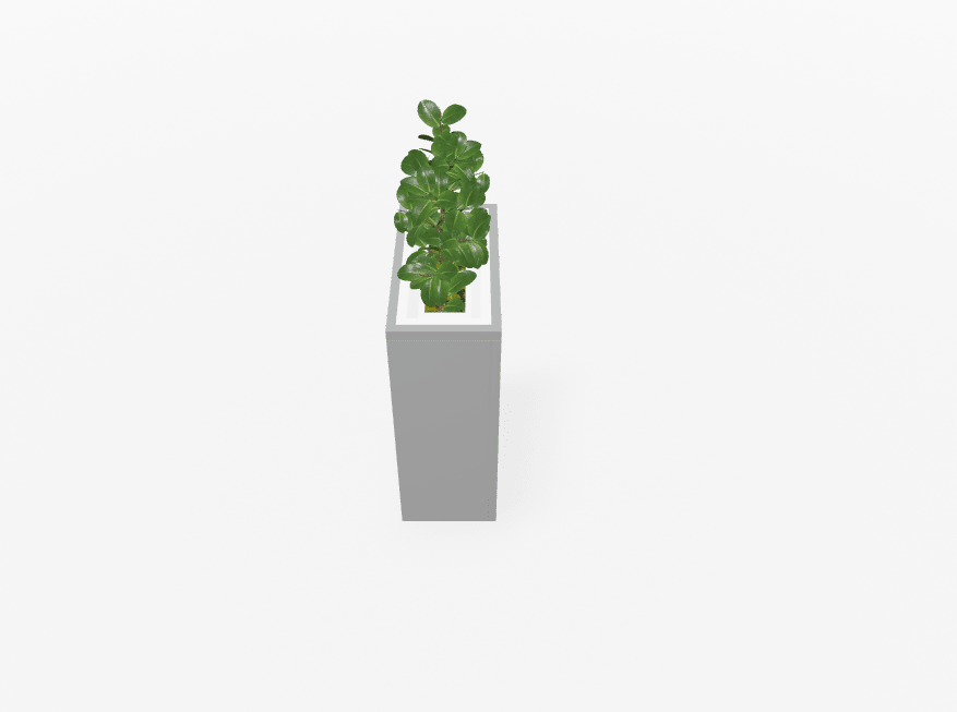 Magnuson VA1809L - JR - P Junior Height Rectangular Painted Steel Indoor Planter with Internal Rigid Liner and Adjustable Glides (MAG - VA1809L - JR - P - XXX) - SchoolOutlet