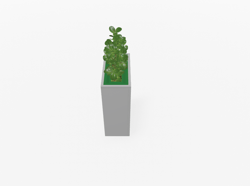 Magnuson VA1809L - JR - P Junior Height Rectangular Painted Steel Indoor Planter with Internal Rigid Liner and Adjustable Glides (MAG - VA1809L - JR - P - XXX) - SchoolOutlet