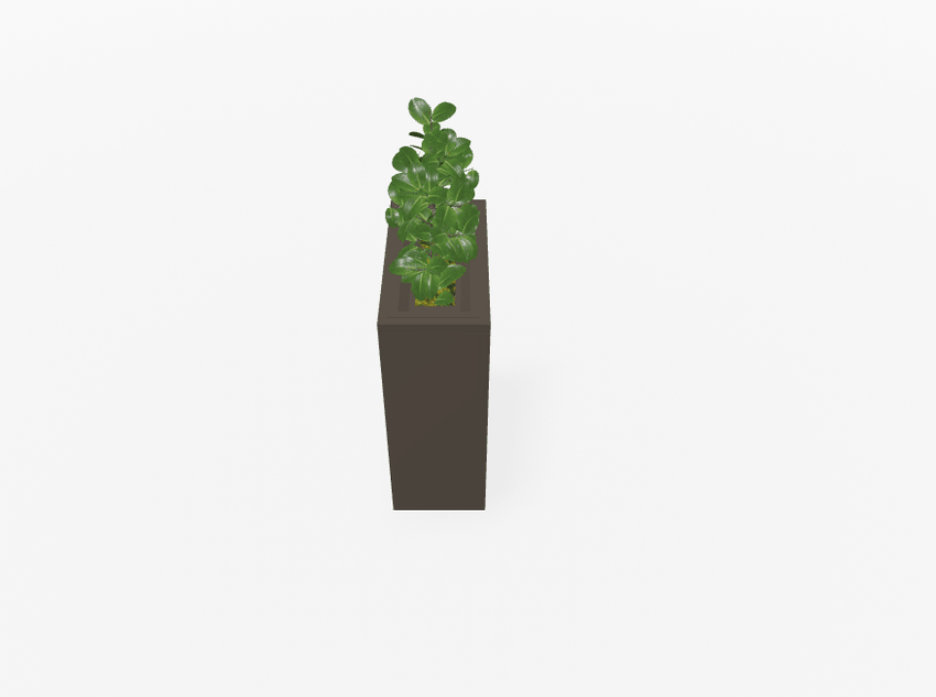 Magnuson VA1809L - JR - P Junior Height Rectangular Painted Steel Indoor Planter with Internal Rigid Liner and Adjustable Glides (MAG - VA1809L - JR - P - XXX) - SchoolOutlet