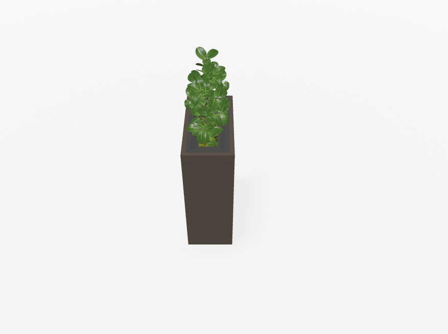 Magnuson VA1809L - JR - P Junior Height Rectangular Painted Steel Indoor Planter with Internal Rigid Liner and Adjustable Glides (MAG - VA1809L - JR - P - XXX) - SchoolOutlet