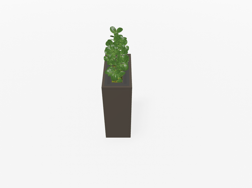 Magnuson VA1809L - JR - P Junior Height Rectangular Painted Steel Indoor Planter with Internal Rigid Liner and Adjustable Glides (MAG - VA1809L - JR - P - XXX) - SchoolOutlet
