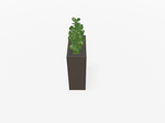 Magnuson VA1809L - JR - P Junior Height Rectangular Painted Steel Indoor Planter with Internal Rigid Liner and Adjustable Glides (MAG - VA1809L - JR - P - XXX) - SchoolOutlet