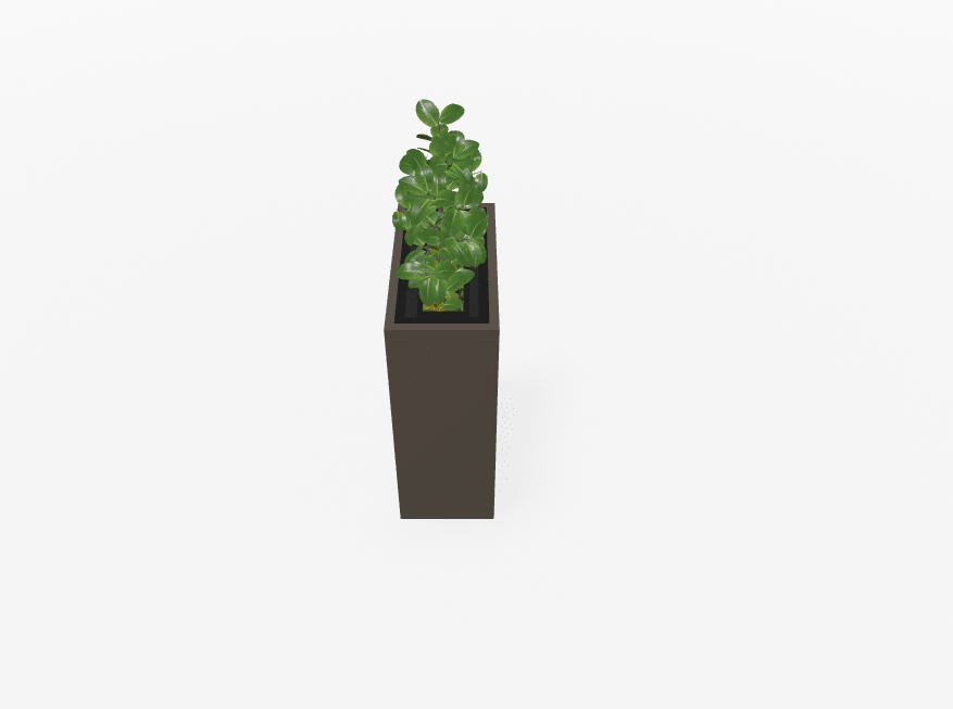 Magnuson VA1809L - JR - P Junior Height Rectangular Painted Steel Indoor Planter with Internal Rigid Liner and Adjustable Glides (MAG - VA1809L - JR - P - XXX) - SchoolOutlet