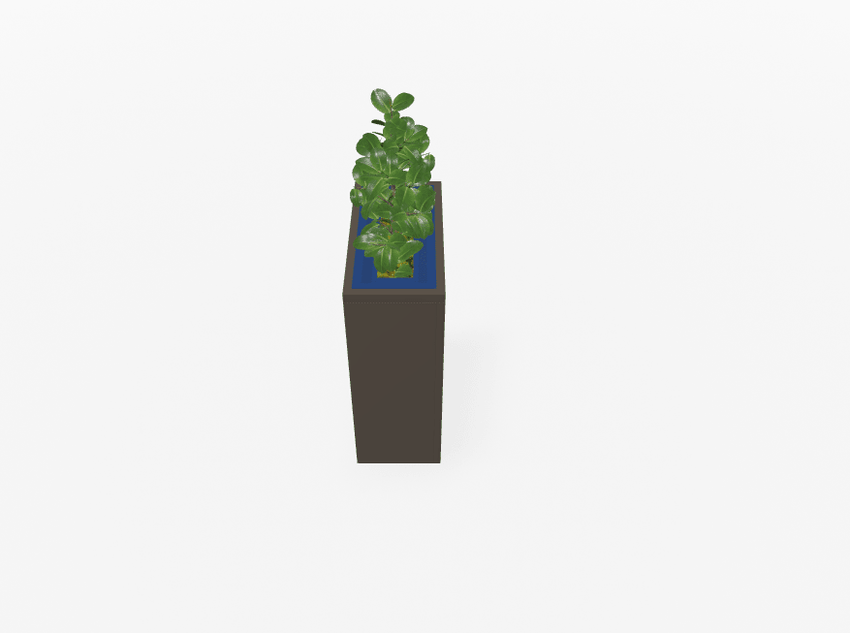 Magnuson VA1809L - JR - P Junior Height Rectangular Painted Steel Indoor Planter with Internal Rigid Liner and Adjustable Glides (MAG - VA1809L - JR - P - XXX) - SchoolOutlet