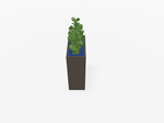 Magnuson VA1809L - JR - P Junior Height Rectangular Painted Steel Indoor Planter with Internal Rigid Liner and Adjustable Glides (MAG - VA1809L - JR - P - XXX) - SchoolOutlet