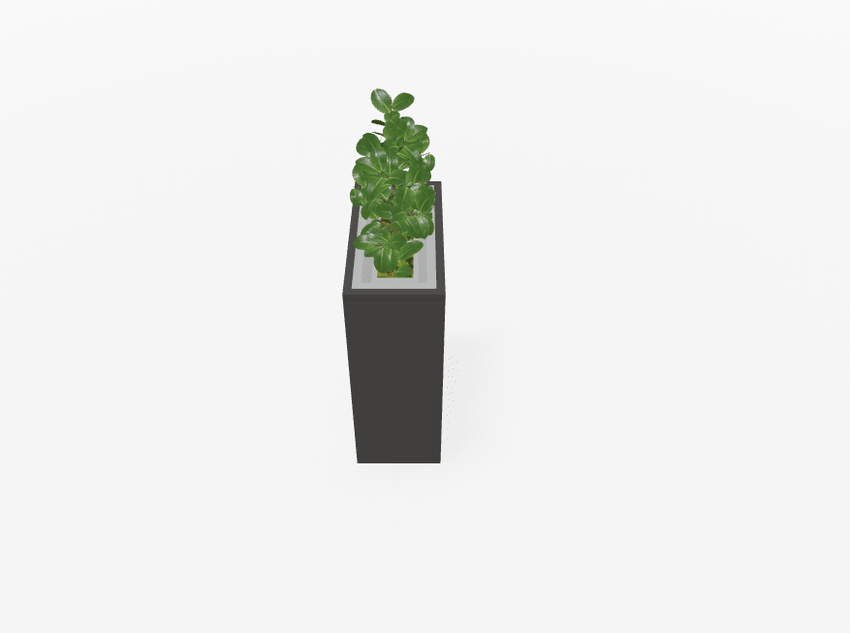 Magnuson VA1809L - JR - P Junior Height Rectangular Painted Steel Indoor Planter with Internal Rigid Liner and Adjustable Glides (MAG - VA1809L - JR - P - XXX) - SchoolOutlet