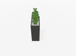 Magnuson VA1809L - JR - P Junior Height Rectangular Painted Steel Indoor Planter with Internal Rigid Liner and Adjustable Glides (MAG - VA1809L - JR - P - XXX) - SchoolOutlet