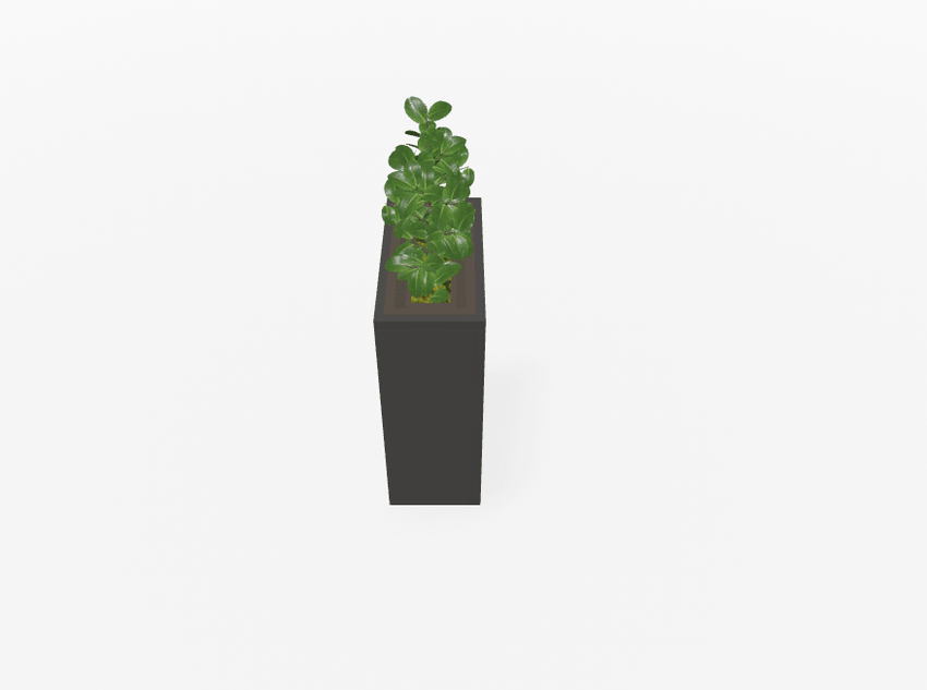 Magnuson VA1809L - JR - P Junior Height Rectangular Painted Steel Indoor Planter with Internal Rigid Liner and Adjustable Glides (MAG - VA1809L - JR - P - XXX) - SchoolOutlet