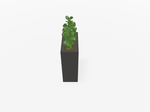 Magnuson VA1809L - JR - P Junior Height Rectangular Painted Steel Indoor Planter with Internal Rigid Liner and Adjustable Glides (MAG - VA1809L - JR - P - XXX) - SchoolOutlet