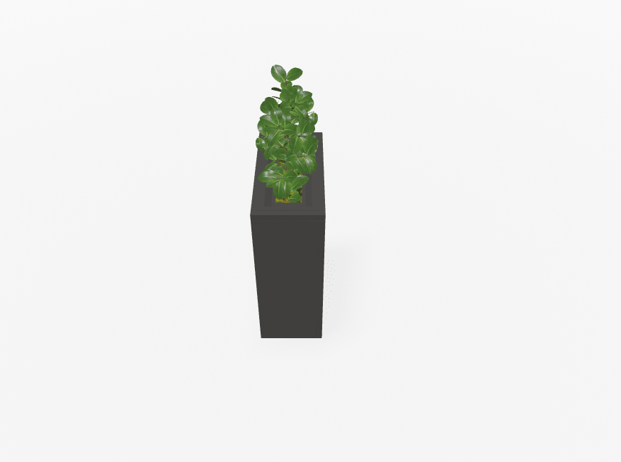 Magnuson VA1809L - JR - P Junior Height Rectangular Painted Steel Indoor Planter with Internal Rigid Liner and Adjustable Glides (MAG - VA1809L - JR - P - XXX) - SchoolOutlet