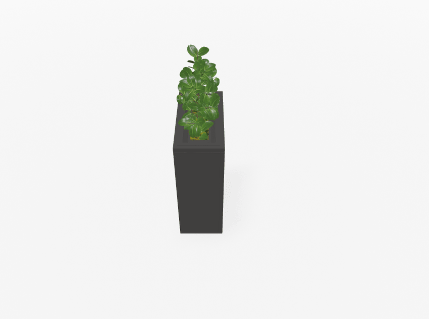 Magnuson VA1809L - JR - P Junior Height Rectangular Painted Steel Indoor Planter with Internal Rigid Liner and Adjustable Glides (MAG - VA1809L - JR - P - XXX) - SchoolOutlet