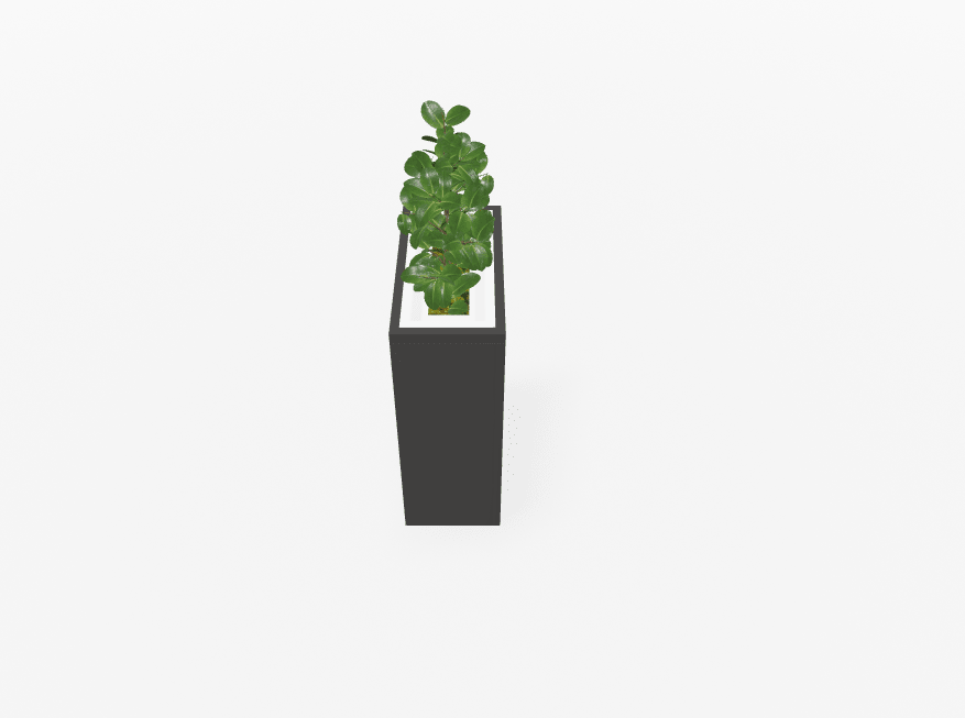 Magnuson VA1809L - JR - P Junior Height Rectangular Painted Steel Indoor Planter with Internal Rigid Liner and Adjustable Glides (MAG - VA1809L - JR - P - XXX) - SchoolOutlet