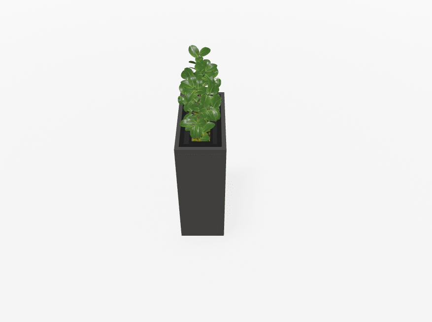 Magnuson VA1809L - JR - P Junior Height Rectangular Painted Steel Indoor Planter with Internal Rigid Liner and Adjustable Glides (MAG - VA1809L - JR - P - XXX) - SchoolOutlet