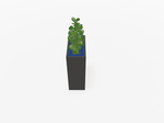 Magnuson VA1809L - JR - P Junior Height Rectangular Painted Steel Indoor Planter with Internal Rigid Liner and Adjustable Glides (MAG - VA1809L - JR - P - XXX) - SchoolOutlet