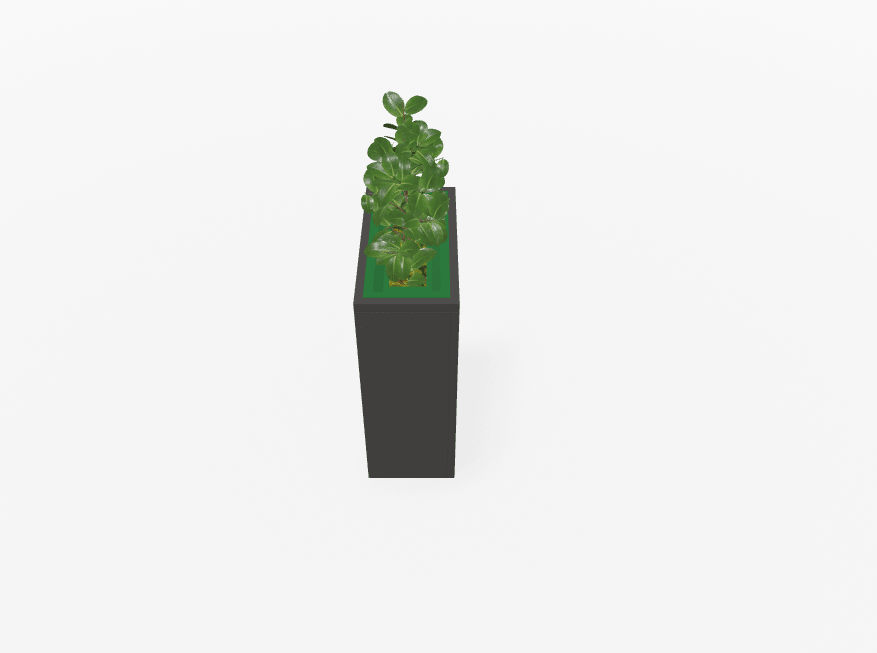 Magnuson VA1809L - JR - P Junior Height Rectangular Painted Steel Indoor Planter with Internal Rigid Liner and Adjustable Glides (MAG - VA1809L - JR - P - XXX) - SchoolOutlet