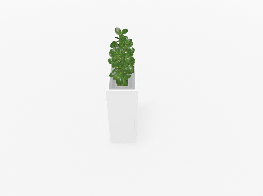 Magnuson VA1809L - JR - P Junior Height Rectangular Painted Steel Indoor Planter with Internal Rigid Liner and Adjustable Glides (MAG - VA1809L - JR - P - XXX) - SchoolOutlet
