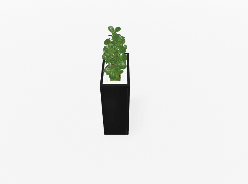 Magnuson VA1809L - JR - P Junior Height Rectangular Painted Steel Indoor Planter with Internal Rigid Liner and Adjustable Glides (MAG - VA1809L - JR - P - XXX) - SchoolOutlet