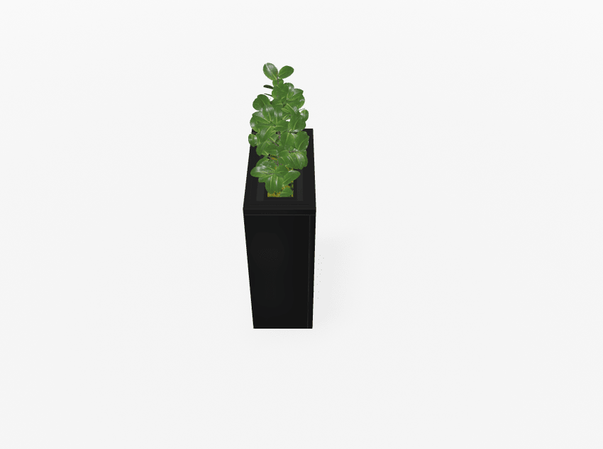 Magnuson VA1809L - JR - P Junior Height Rectangular Painted Steel Indoor Planter with Internal Rigid Liner and Adjustable Glides (MAG - VA1809L - JR - P - XXX) - SchoolOutlet
