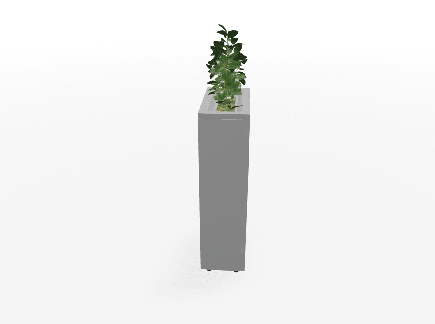 Magnuson Rectangular Painted Steel Indoor Planter with Internal Rigid Liner and Adjustable Glides (MAG - VA1809L - P - XXX) - SchoolOutlet