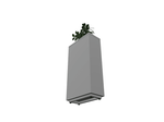 Magnuson Rectangular Painted Steel Indoor Planter with Internal Rigid Liner and Adjustable Glides (MAG - VA1809L - P - XXX) - SchoolOutlet