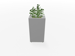 Magnuson  Rectangular Painted Steel Indoor Planter with Internal Rigid Liner and Adjustable Glides (MAG-VA1809L-P-XXX)