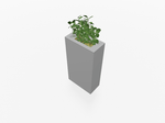 Magnuson Rectangular Painted Steel Indoor Planter with Internal Rigid Liner and Adjustable Glides (MAG - VA1809L - P - XXX) - SchoolOutlet