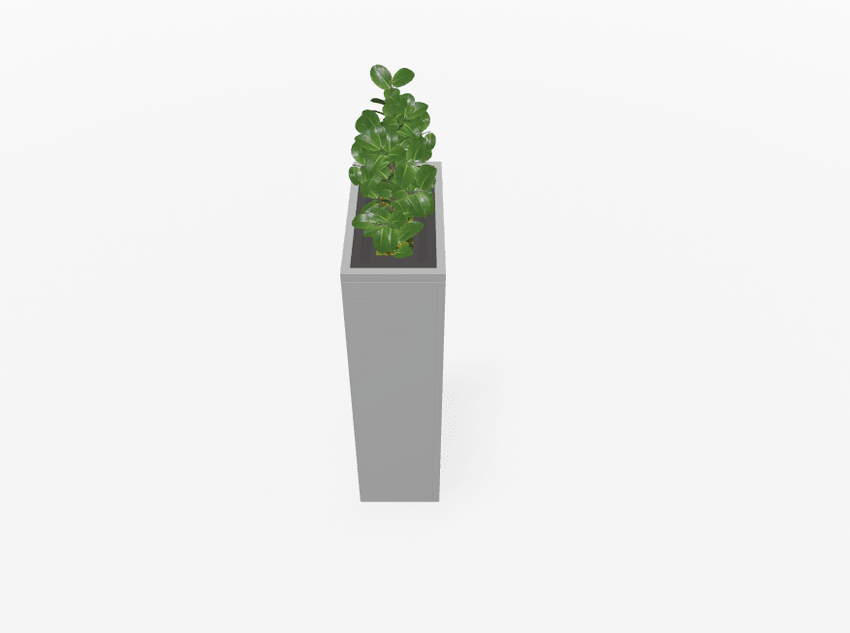 Magnuson Rectangular Painted Steel Indoor Planter with Internal Rigid Liner and Adjustable Glides (MAG - VA1809L - P - XXX) - SchoolOutlet