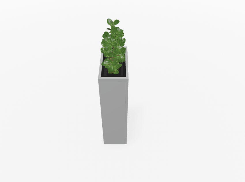 Magnuson Rectangular Painted Steel Indoor Planter with Internal Rigid Liner and Adjustable Glides (MAG - VA1809L - P - XXX) - SchoolOutlet