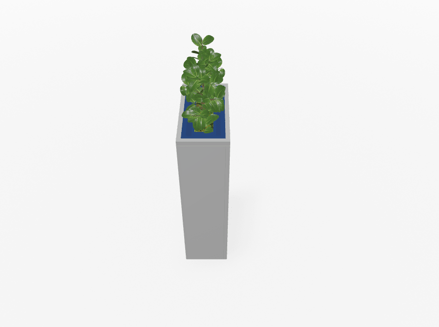 Magnuson Rectangular Painted Steel Indoor Planter with Internal Rigid Liner and Adjustable Glides (MAG - VA1809L - P - XXX) - SchoolOutlet