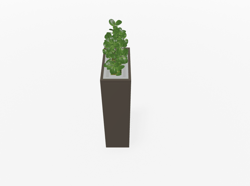 Magnuson Rectangular Painted Steel Indoor Planter with Internal Rigid Liner and Adjustable Glides (MAG - VA1809L - P - XXX) - SchoolOutlet