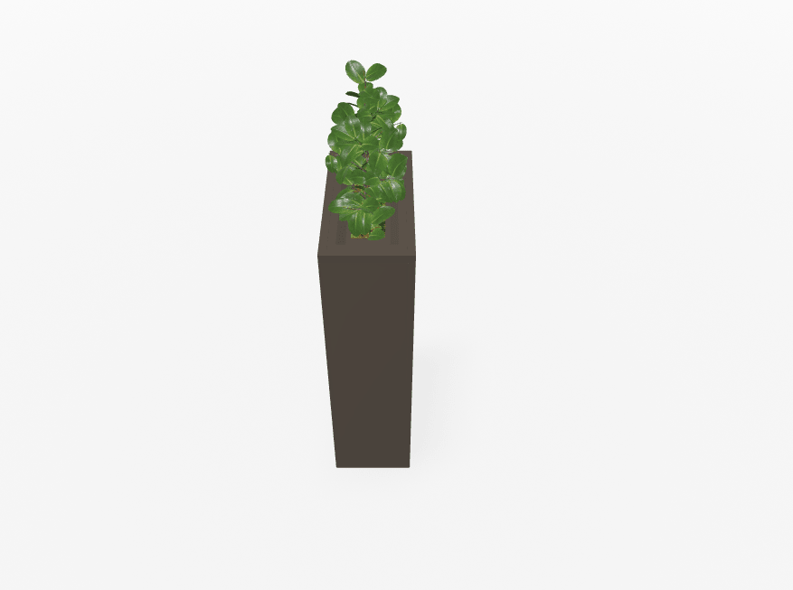 Magnuson Rectangular Painted Steel Indoor Planter with Internal Rigid Liner and Adjustable Glides (MAG - VA1809L - P - XXX) - SchoolOutlet