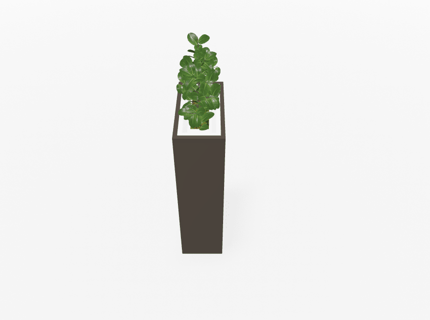 Magnuson Rectangular Painted Steel Indoor Planter with Internal Rigid Liner and Adjustable Glides (MAG - VA1809L - P - XXX) - SchoolOutlet