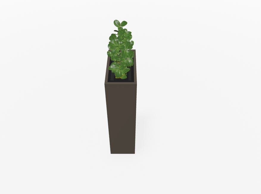 Magnuson Rectangular Painted Steel Indoor Planter with Internal Rigid Liner and Adjustable Glides (MAG - VA1809L - P - XXX) - SchoolOutlet