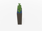 Magnuson Rectangular Painted Steel Indoor Planter with Internal Rigid Liner and Adjustable Glides (MAG - VA1809L - P - XXX) - SchoolOutlet