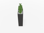 Magnuson Rectangular Painted Steel Indoor Planter with Internal Rigid Liner and Adjustable Glides (MAG - VA1809L - P - XXX) - SchoolOutlet