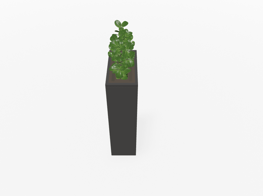 Magnuson Rectangular Painted Steel Indoor Planter with Internal Rigid Liner and Adjustable Glides (MAG - VA1809L - P - XXX) - SchoolOutlet
