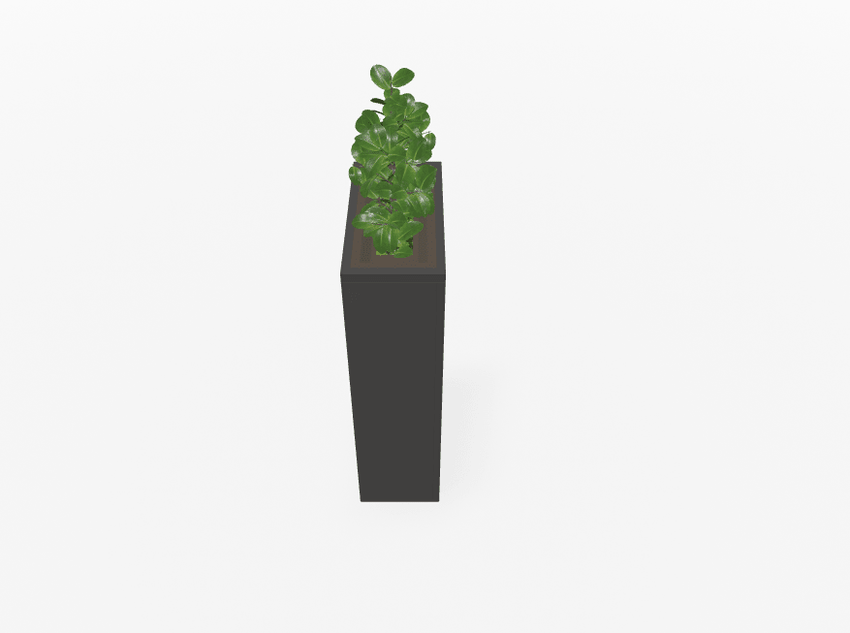 Magnuson Rectangular Painted Steel Indoor Planter with Internal Rigid Liner and Adjustable Glides (MAG - VA1809L - P - XXX) - SchoolOutlet