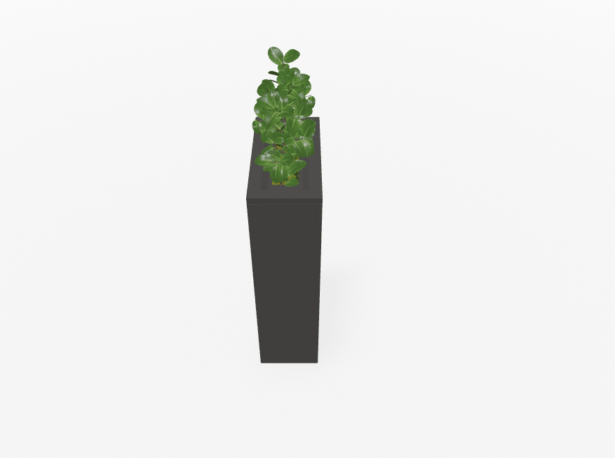 Magnuson Rectangular Painted Steel Indoor Planter with Internal Rigid Liner and Adjustable Glides (MAG - VA1809L - P - XXX) - SchoolOutlet