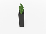 Magnuson Rectangular Painted Steel Indoor Planter with Internal Rigid Liner and Adjustable Glides (MAG - VA1809L - P - XXX) - SchoolOutlet
