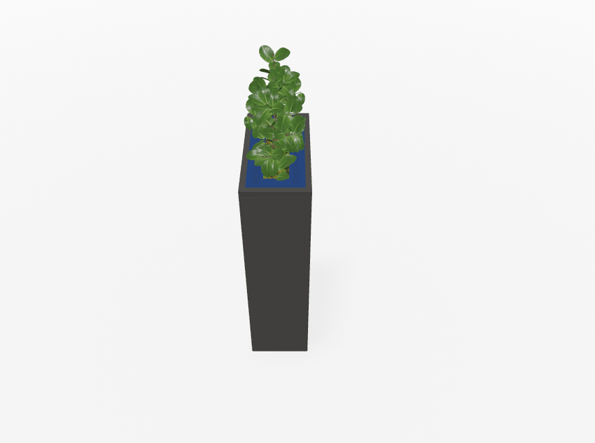 Magnuson Rectangular Painted Steel Indoor Planter with Internal Rigid Liner and Adjustable Glides (MAG - VA1809L - P - XXX) - SchoolOutlet