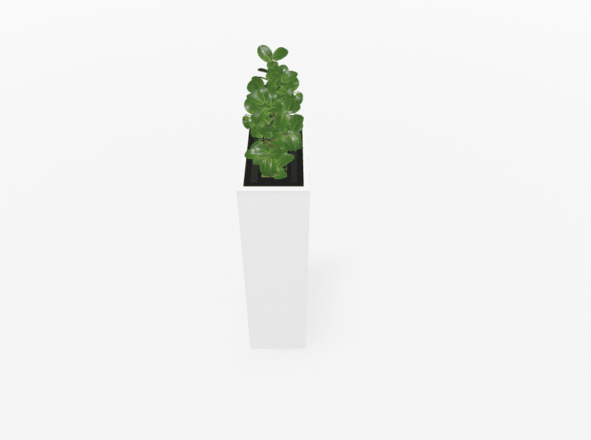 Magnuson Rectangular Painted Steel Indoor Planter with Internal Rigid Liner and Adjustable Glides (MAG - VA1809L - P - XXX) - SchoolOutlet