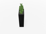 Magnuson Rectangular Painted Steel Indoor Planter with Internal Rigid Liner and Adjustable Glides (MAG - VA1809L - P - XXX) - SchoolOutlet