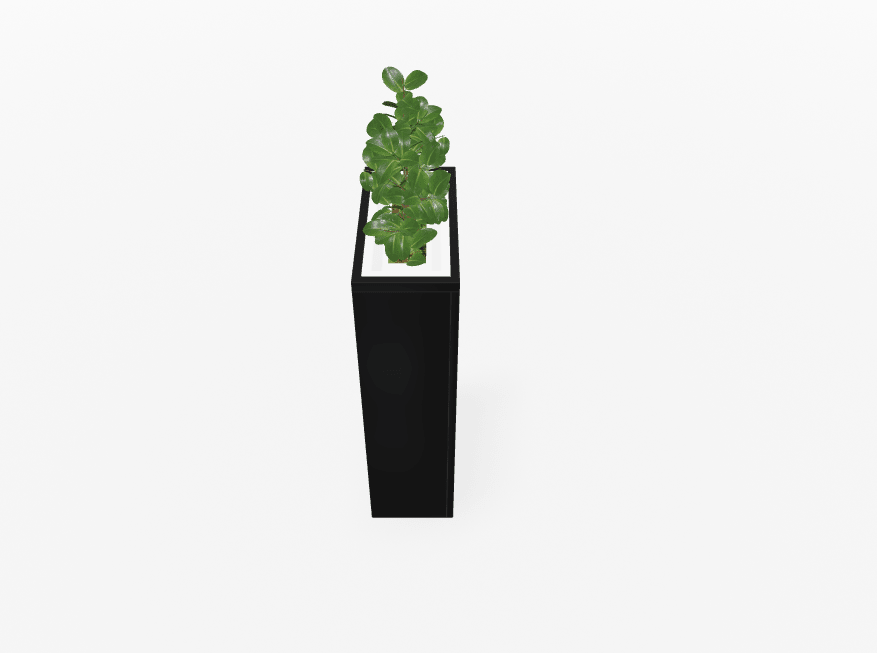 Magnuson Rectangular Painted Steel Indoor Planter with Internal Rigid Liner and Adjustable Glides (MAG - VA1809L - P - XXX) - SchoolOutlet