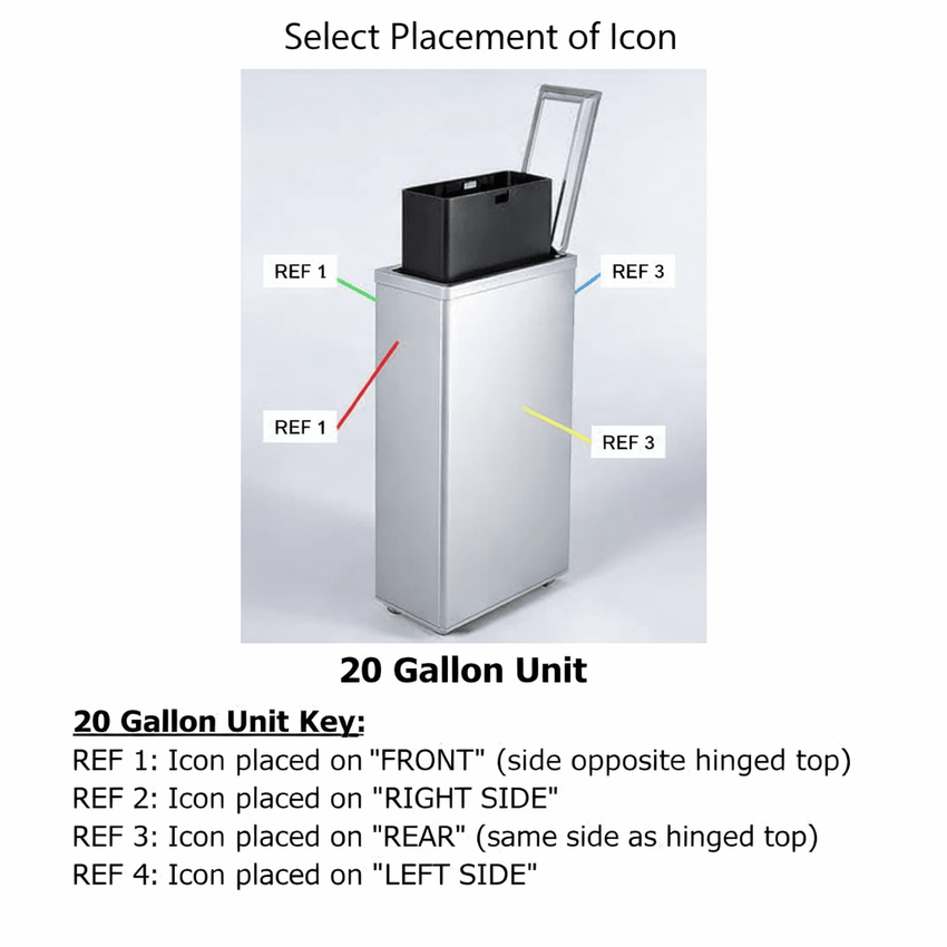 Magnuson VA1809L - SEC Valuta 20 - Gallon Steel Security Waste Receptacle with Locking Top and Document Slot (MAG - VA1809L - SEC) - SchoolOutlet