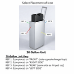 Magnuson VA1809L - SEC Valuta 20 - Gallon Steel Security Waste Receptacle with Locking Top and Document Slot (MAG - VA1809L - SEC) - SchoolOutlet